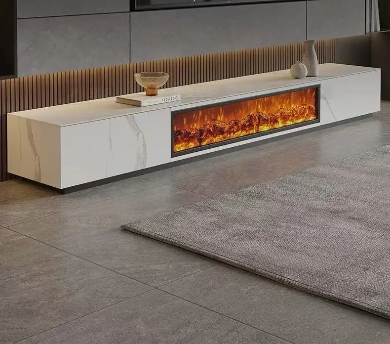 Electric Fireplace, Wood - detail 6