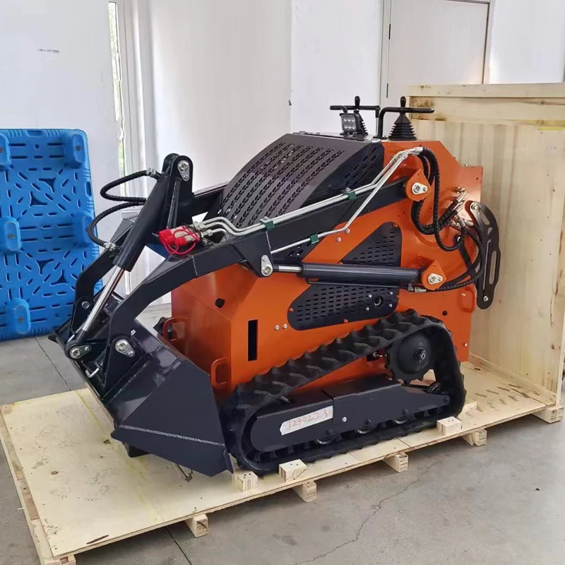 LIVRARE GRATUITĂ Fabrică Chineză cu Rotiți CE/EPA Mini Skid Steer Loader cu Scoopă Trencher Plouă Rotary