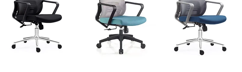 Hot selling chair executive swivel wheels fabric mesh furniture black rolling ergonomic office chair furniture sillas