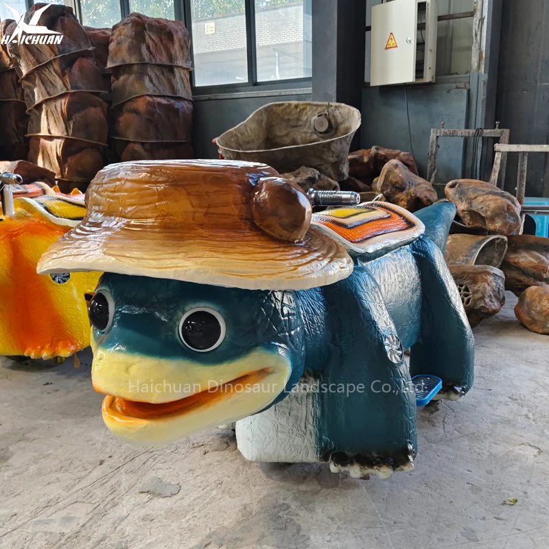 Fun Park Customizable Rideable Dinosaur Model for Sale Walking Electric Mountable Dinosaur Ride Car for Kids