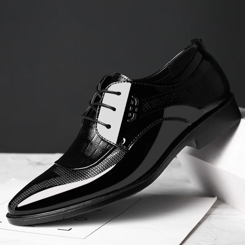 Plus Size Black Club Shoes on Sequin Dresses Casual Leather Shoes Dress  Shoes Oxfords