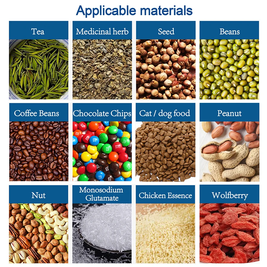 4 Head Linear Weigher Seed Packaging Machine Automatic Coffee Bean Food Filling Machine
