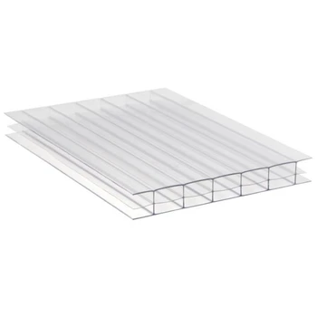 Weather resistance 100% virgin material clear uv twin wall polycarbonate sheet polycarbonate roofing sheet