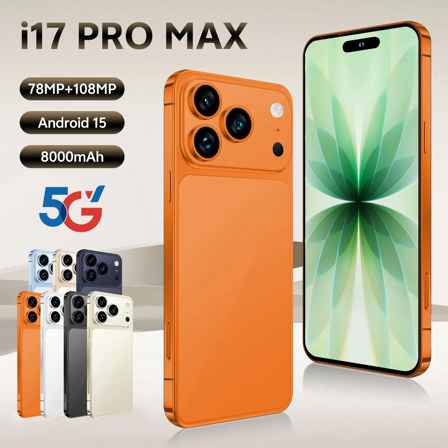 I17 Pro Max グローバル版 5G 大画面携帯電話 HD OLED 90Hz