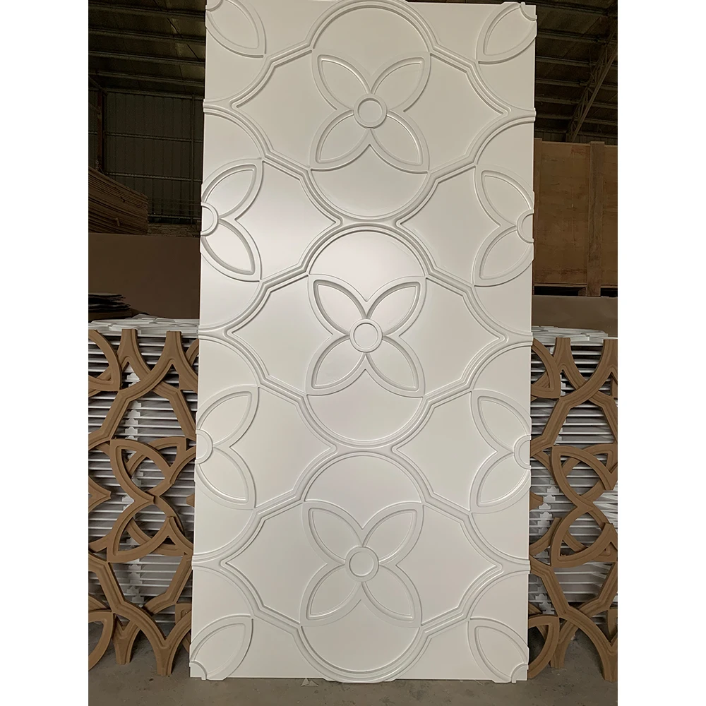 High Quality CNC  Machine Carved Custom Made Painted MDF Ceiling