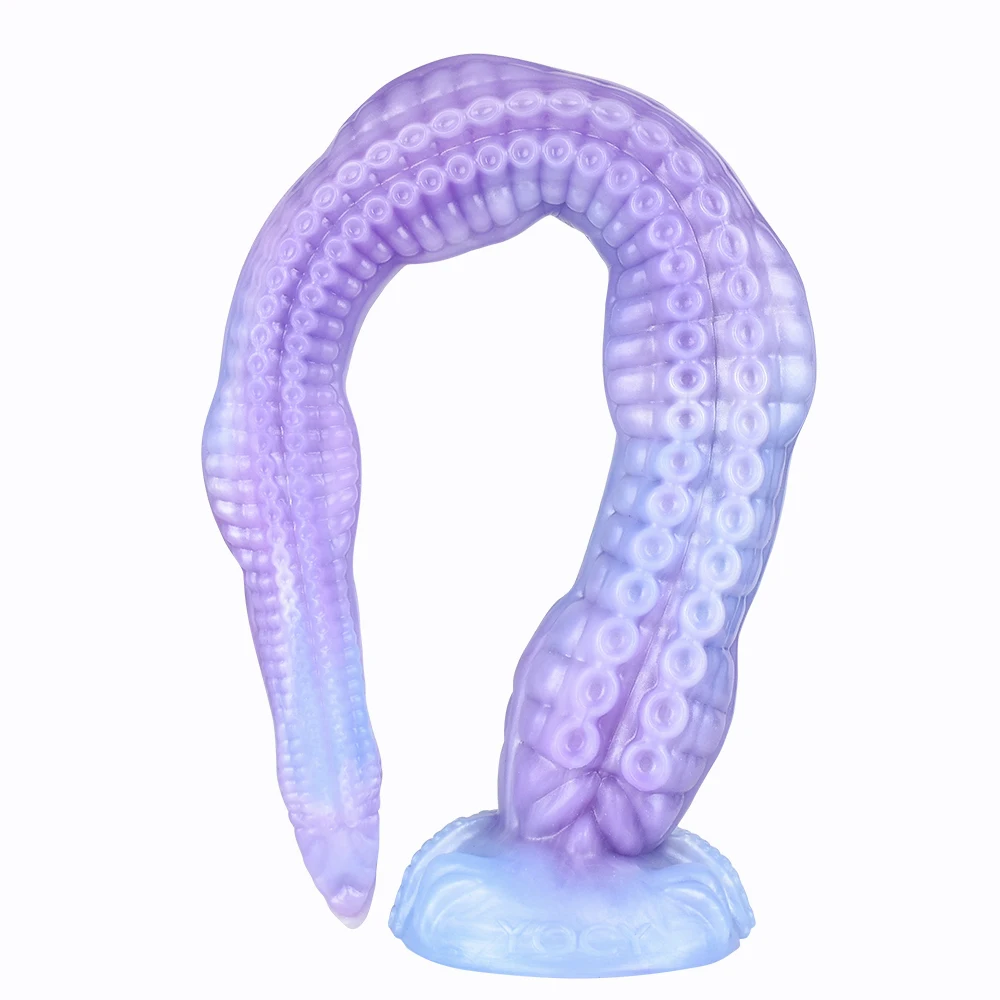 YOCY 65CM Tentakel-Dildo Monster-Penis Groer Arsch-Plug Weiches Silikon  Anal-Sexspielzeug Vaginal-Massage mit Saugnapf BDSM Lang
