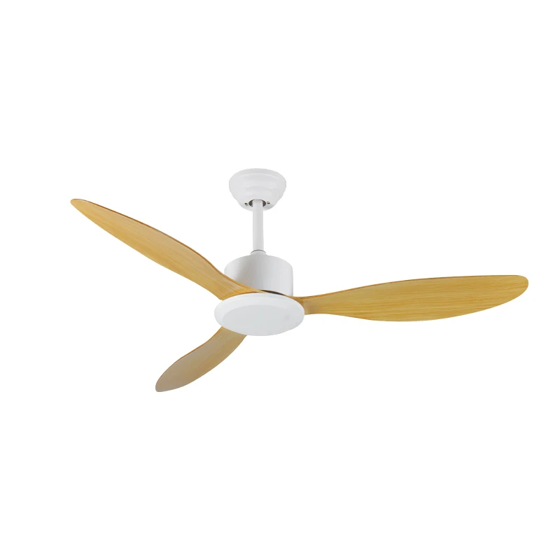 Wholesale ABS Blade  Modern White LED Ceiling Fan DC Motor Remote Control Reversible BLDC Motor for Living Dining Outdoor Use