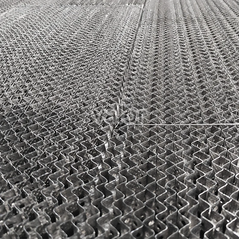 Metal Silk Screen Wire Gauze Structured Packing Metal Perforated Plate Corrugated Structured Packing for Distillation Column