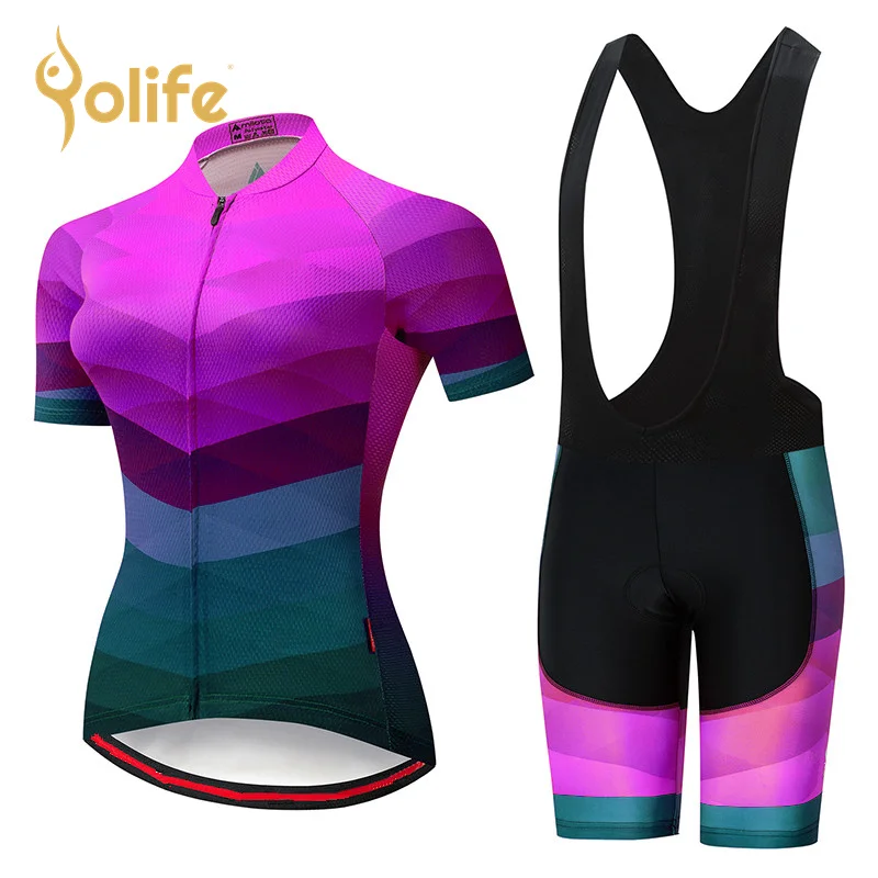 Details about   Womens Cycling Jersey Bib Shorts Set Bicycle Sports Uniform Summer Bike Clothing 