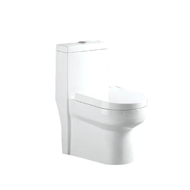 New Style White Ceramic WC Set Two-Piece Sanitary Ware with Unlock Pipe Water Tank Accessories for Bathroom Toilet Bowl