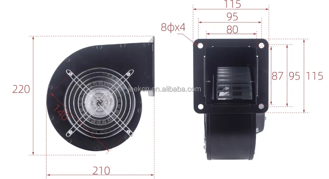 Centrifugal Fan, JEEK, 220V, 330W, 2800rpm - detail 8