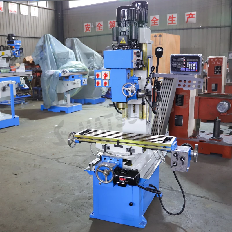ZX50C Universal Divider 220v Single Phase Power Vertical Auto Drill and Milling Machine Manual Mills