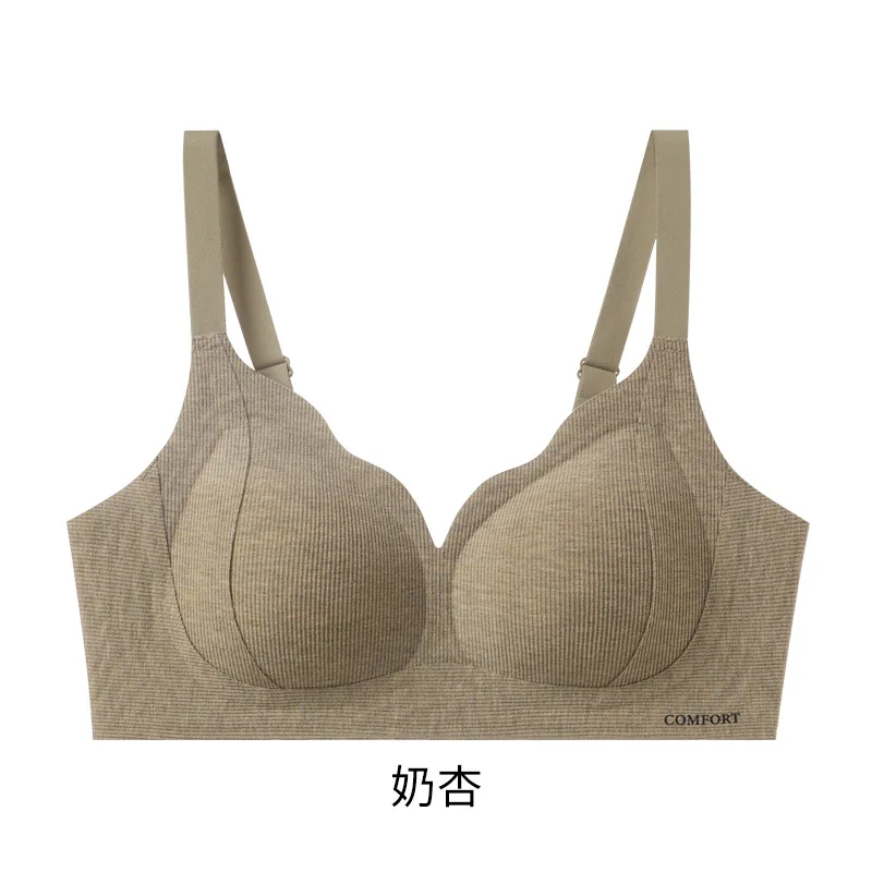 Naked Feeling Comfortable Lift Soft Support Threaded Underwear Push-up Anti Sagging Women's Thermal Bra