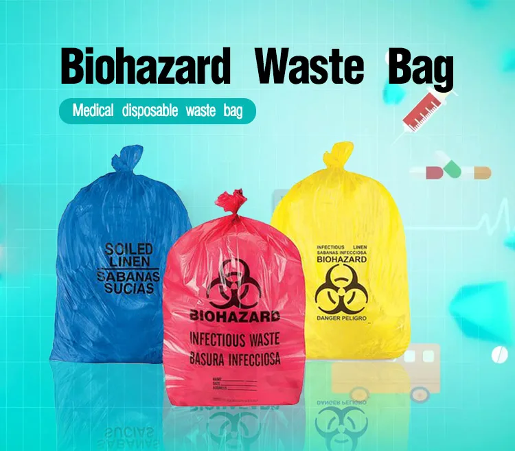 Custom Hospital Disposable Biohazard Portable Yellow Medical Garbage ...