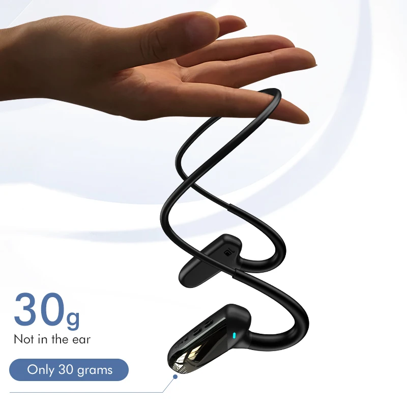 Новый продукт, настоящая беспроводная гарнитура с шейным ободом, гарнитура с костной проводимостью, с ушным крючком, спортивные беспроводные наушники