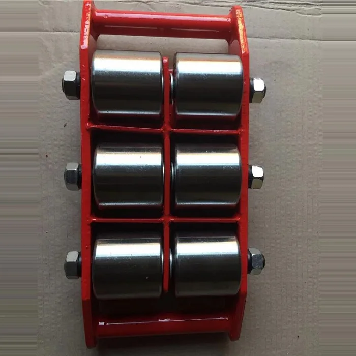 Heavy Duty Loading Rollers Machine Moving Skates Pu Wheel 12t 15t 18t 24t 50t Cargo Skate