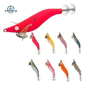 Cheery Luminous Silicone Squid Jig and Shrimp Egi Lure 65mm 79mm 93mm Artificial Hard Bait for River Fishing – Soft Lure – view 2
