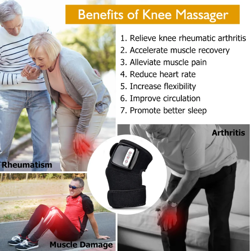 Knee massager and knee pads