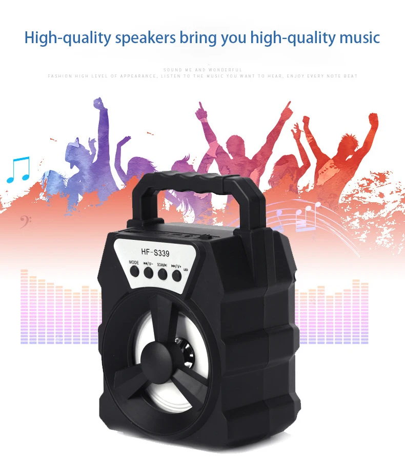 Title 8, 3 inch Portable Wireless Speaker Outdoor Dancin...