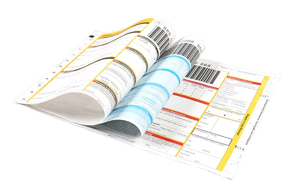 Customized Design International Express Waybill Tickets for Courier Company