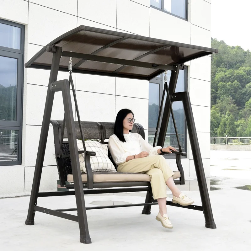 Canopy Garden Swing Chair Seater Modern Adult Garden Swing Chair