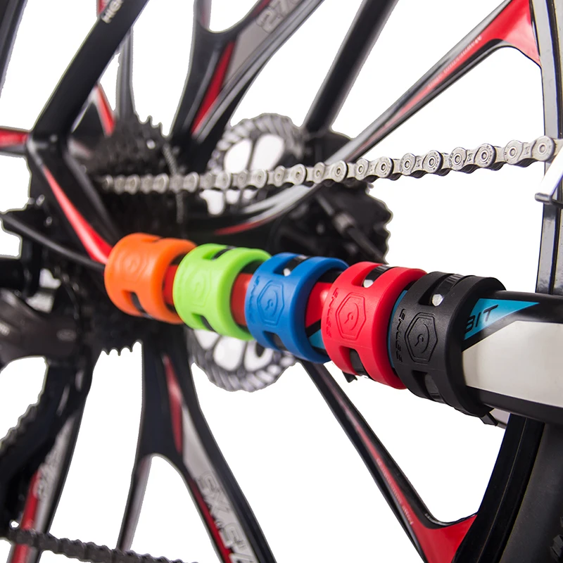 Protector de cadena bicicleta Enlee 3D Silicona Adhesivo resistente a los  arañazos MTB ROAD XC