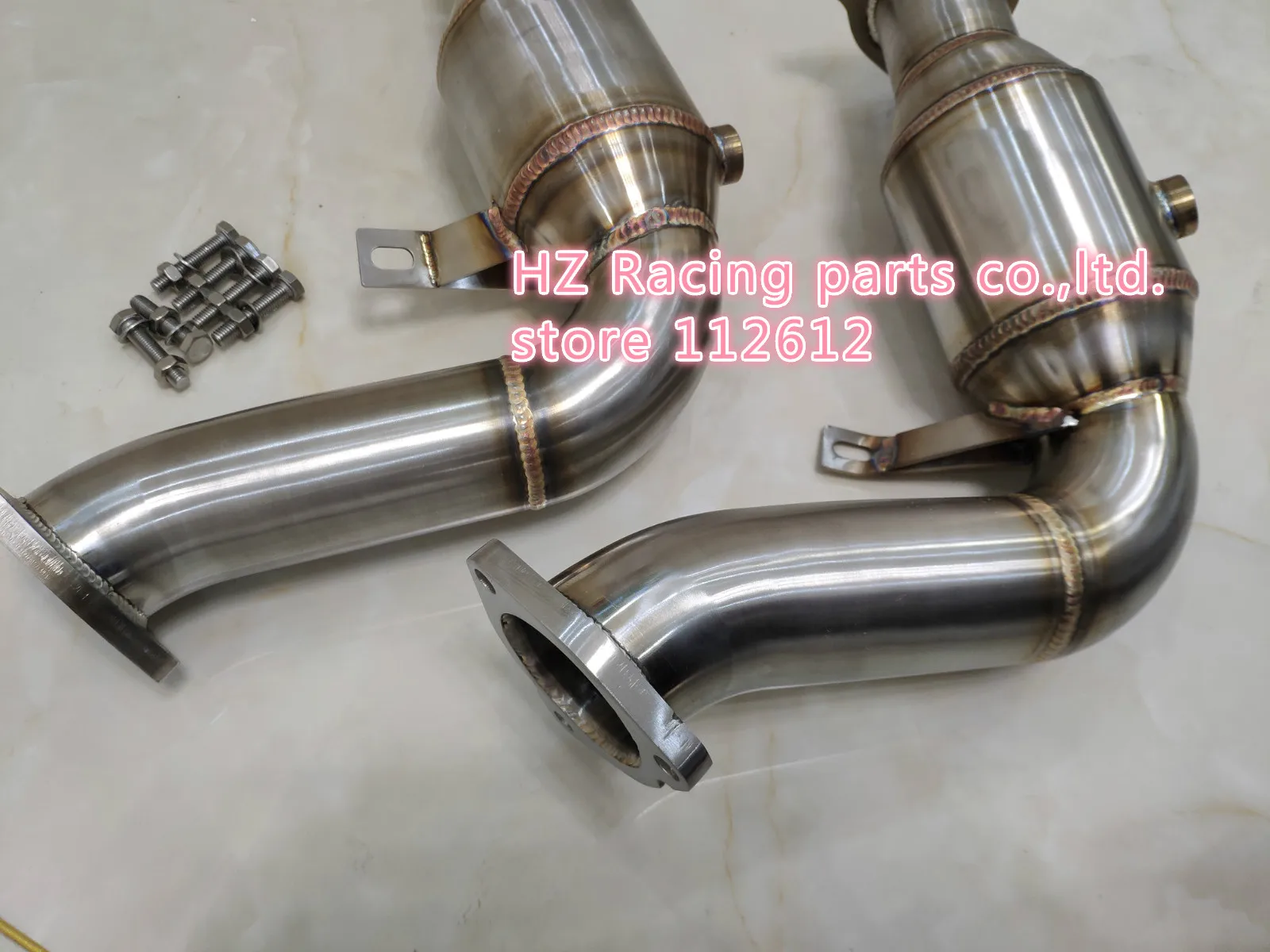 New design top grade downpipe for audi A4 S4 B8 B8.5 A5 S5 Q5 SQ5 A6 C7 A7 A8 D4 3.0 TFSI DECAT Downpipe