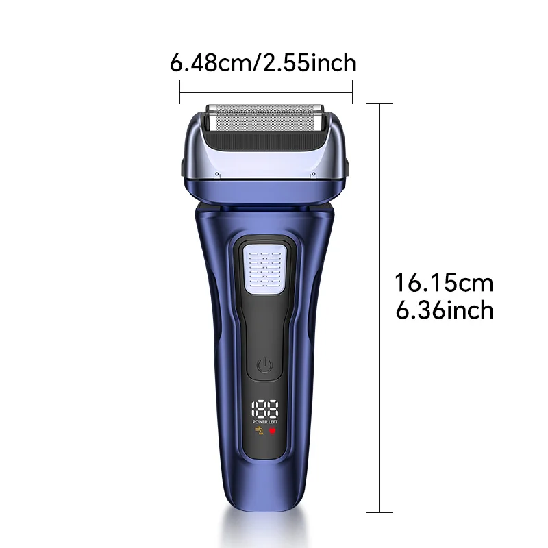 Cross-Border Exclusive Electric Shaver with USB Charging Full Body Washing Three Reciprocating Blades for Household Hotel Use manufacture
