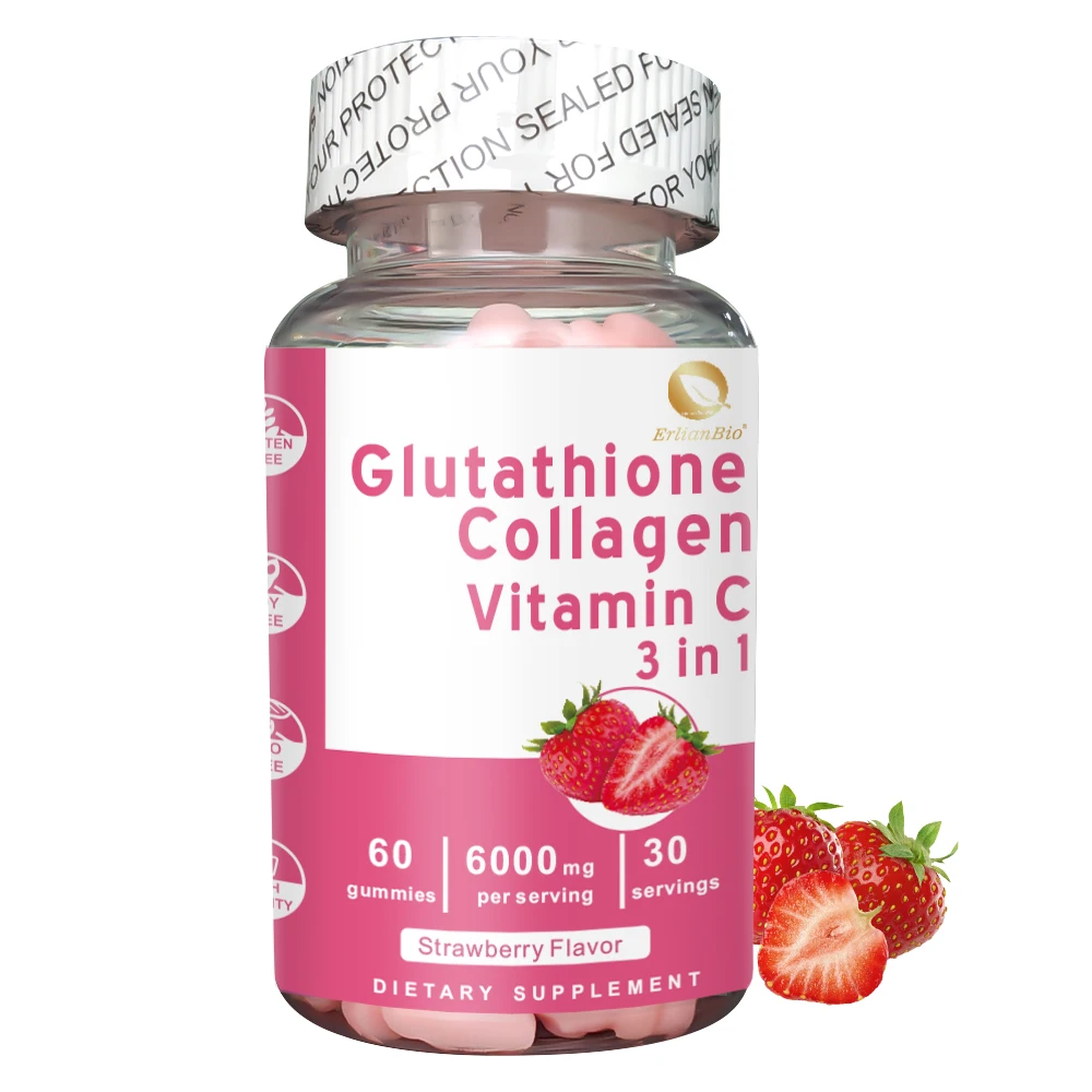 OEM Glutathione Skin Whitening Supplement Gummies 6000mg OEM Glutathione Skin Whitening Supplement Gummies 6000mg