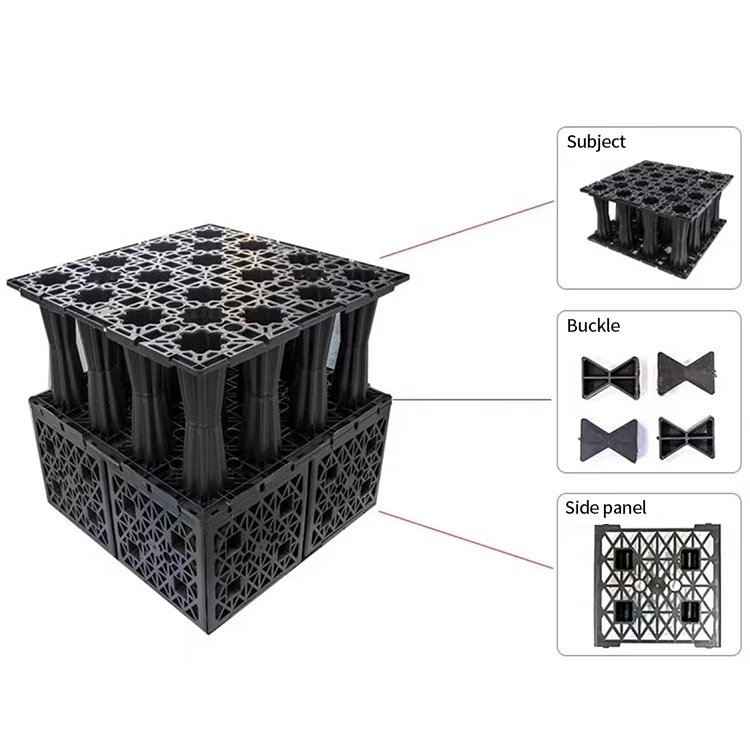 Rainwater Module Underground Storm Tank Detention System Attenuation Tank Stormwater Collection Crates