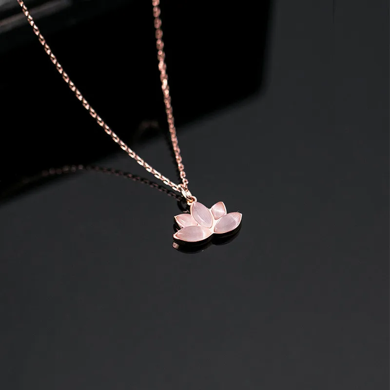 Alhudapk Com Pandora Lotus Flower Necklace Pink Swarovski Lotus
