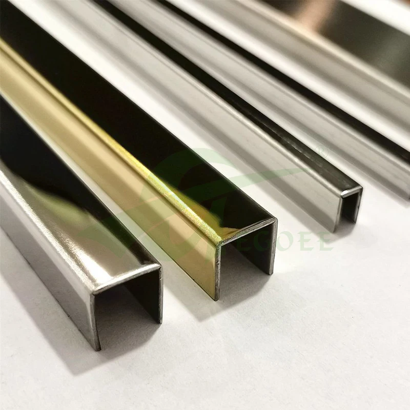 Ushaped 304 Stainless Steel Decorative U Channel Tile Edge Trim