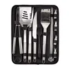 Ensemble de 15 petits tubes pour sacs, 5 brosses en silicone noires, 5 brosses à barbecue.
