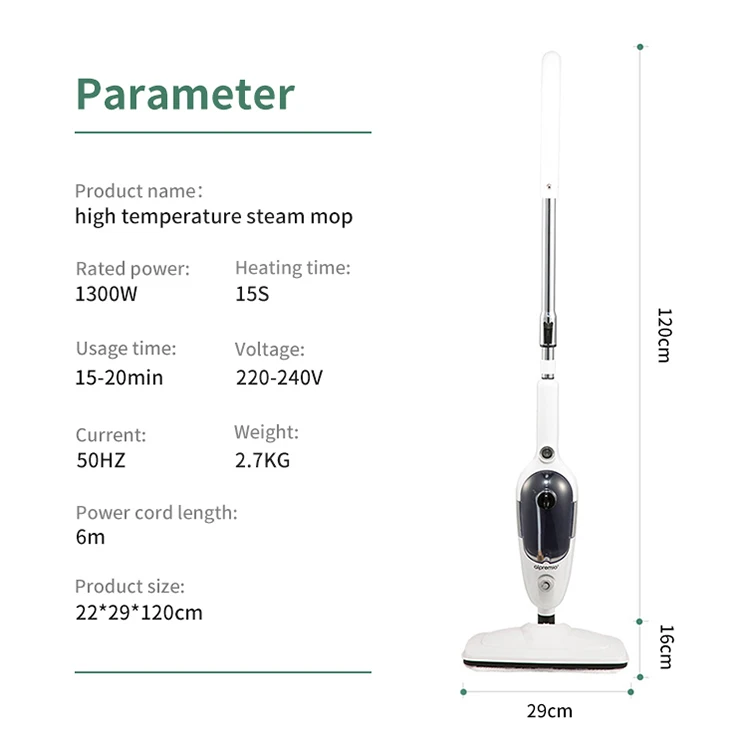 Home Cleaning Appliances Multifunctional Electric Floor Cleaner Steam