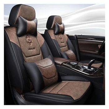 Hot Sale 2023 New Design Leather Car Seat Covers Full Seat Luxury Four Seasons Custom Car Seat Cover