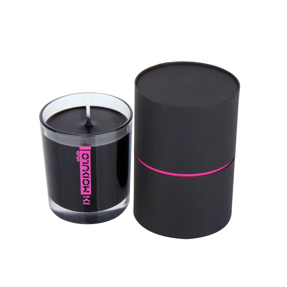 Wholesale Custom Luxury Personalized Cardboard Black Gift Jars Candle Packaging Boxes For Candles factory