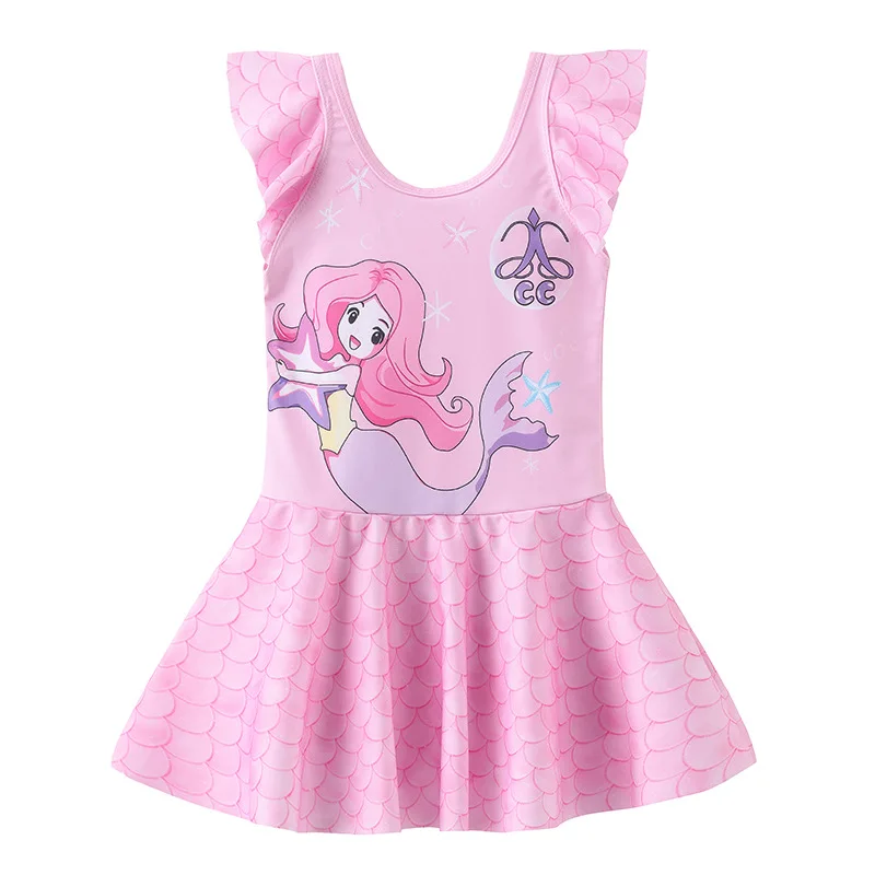 2024 Customized Outdoor Swimming Pool One Piece Swimming Suit for Kids Girl