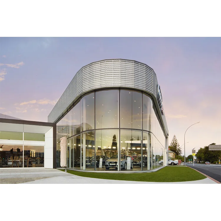 Exterior Cladding Facade Glass Curtain Wall Wholesale Price Tempered Glass Panel Aluminum Profiles Spider Curtain Wall