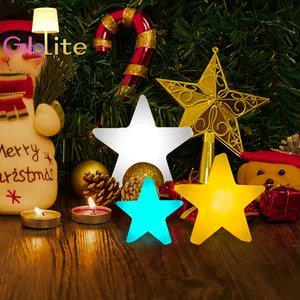 LED Five-Pointed Star Table Lamp for Restaurant Bedroom or Hotel for Christmas Decorative Lighting AC & Battery Powered