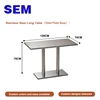 (Base en tôle d'acier) Table longue en acier inoxydable
