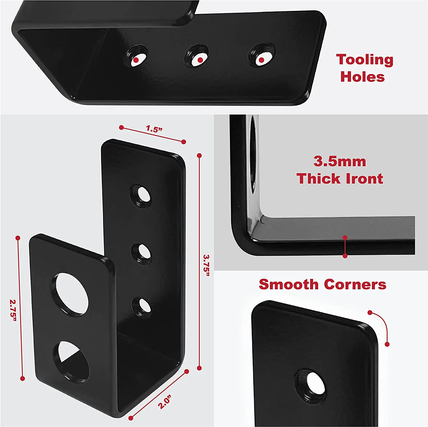 LOT DE 2 Supports De Porte De Barricade En U Supports De Porte De