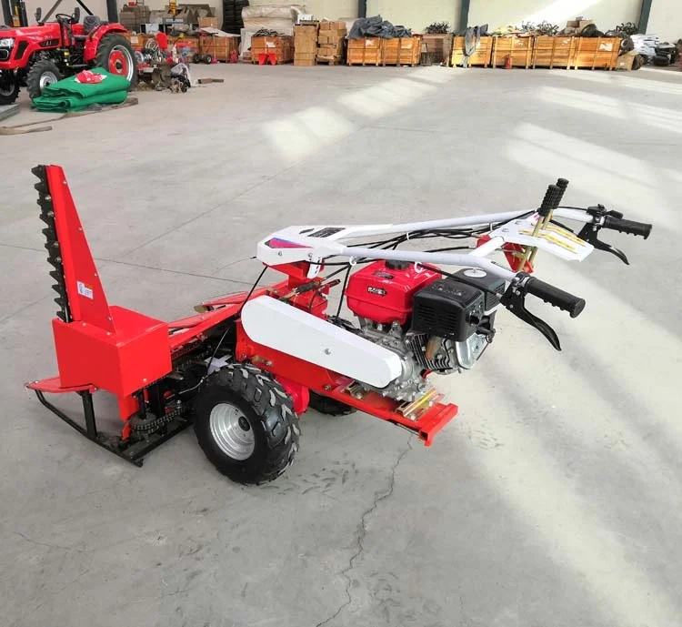 2 Wheels Tractor Mounted Manual Mini Wheat Harvester Rice Cutter Reaper