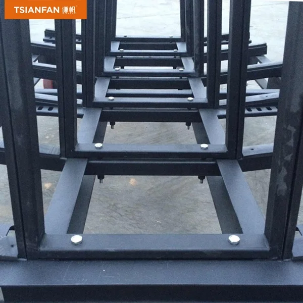 Plastic Display Stand for Stone Heavy Duty Shelves With Tile Retail Grid Wheels Stone Display Rack