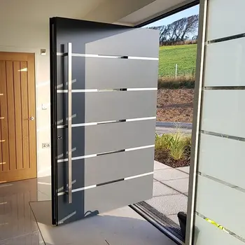 Modern Aluminum Alloy Moisture-Proof Interior Exterior Door Customized Designs Finished Surface Waterproof Feature