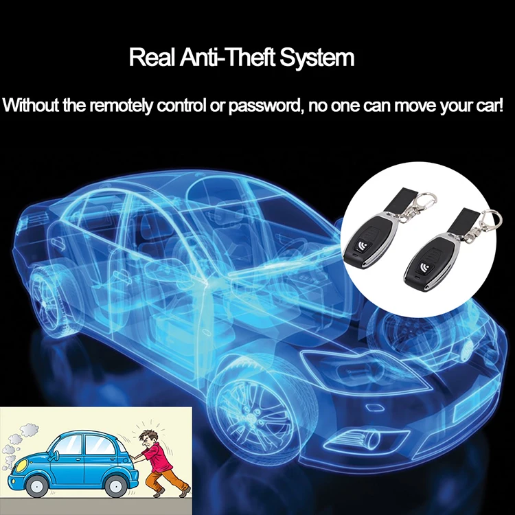 Car ACC Relay Immobilizer Remote Control Key Arm Disarm Automatic Spy Smart Car Alarm Remote Relay