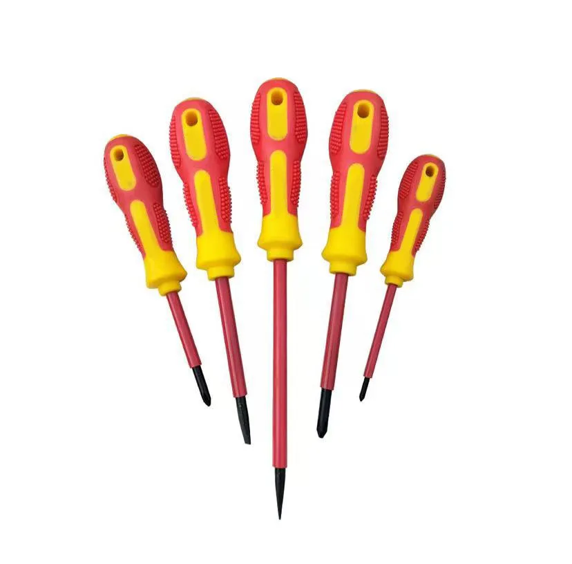 TOOLJOY 5 Piece Phillips Screwdriver Set With Magnetic Tips for DIY and Household Use