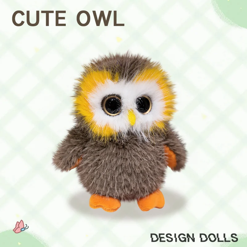 Precio al por mayor, juguetes de animales de peluche, ojos grandes  personalizados, blandos, búho suave, pájaros, peluches, muñeco de pájaro de  peluche