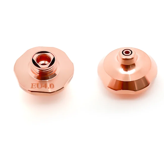 product raysoar laser ecu nozzle d28 m11h15 double layer  chrome plated  laser cutting nozzle for precitec hsg laser cutting head-8