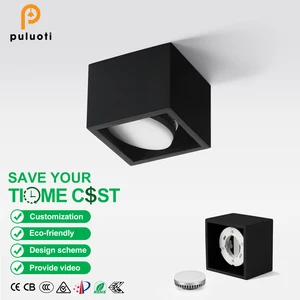 High Brightness GX53 LED Surface Downlight 5W 7W 9W Simple Modern Design with Aluminum Body White/Black for Indoor Use