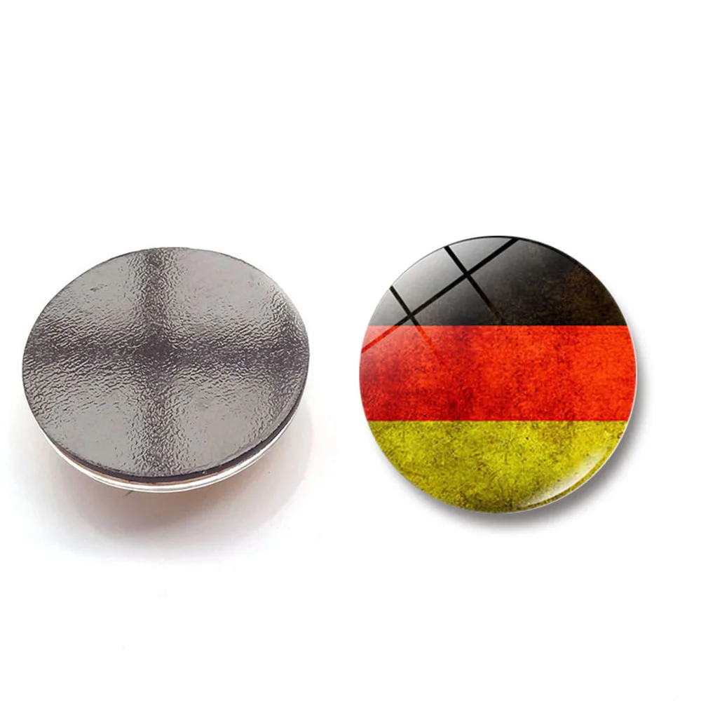 2026 Football World National Flags Souvenir Round Fridge Magnet Minimalist Home Decor Magnetic Fridge Magnet